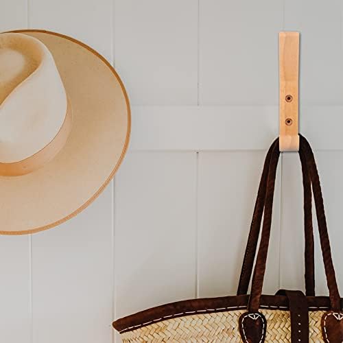 קולבי כובע הנאבאס ווים קיר מעץ 2 יחידות ווים מעיל מעיל טבעי ווים דקורטיביים וינטג