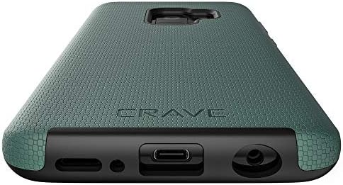 Crave Guard Four For Samsung S9, מארז שכבה כפולה הגנה חסינת הלם עבור Samsung Galaxy S9 - Forest Green
