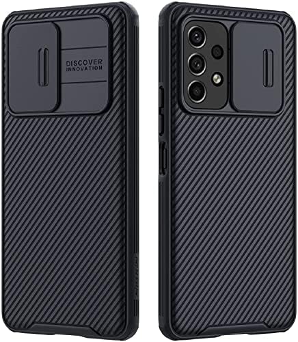 מארז Galaxy A53 עם כיסוי מצלמה, A53 5G דק מתאים לכריכה דקה של פוליקרבונט מגן על זעזועים עם כיסוי מצלמה