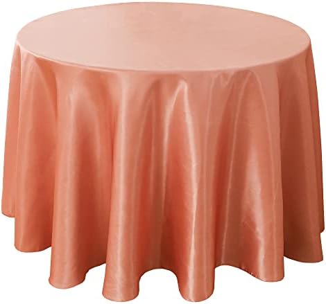 סאטן 120 אינץ עגול מפת שולחן, סאטן שולחן בד כיסוי בהיר משי בד שולחן כיסוי לחתונה משתה מסיבת יום הולדת