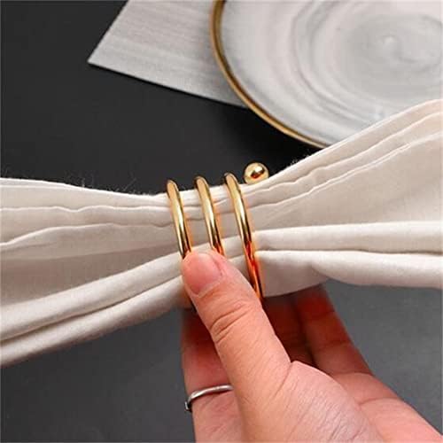 KMIOPI מתכת מפית טבעת מסעדה מערבית שולחן מגבת מפיות אבזם מלון חתונה חתונה אפרינג מפית טבעת שלושה צבעים