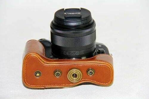 מגן עור מפוצל מצלמה מקרה, תיק עבור קנון אוס מ 50 / מ 5 מצלמה עם 15-45 ממ