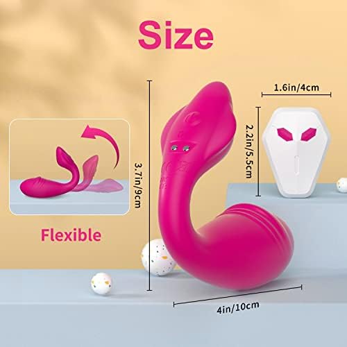 צעצועי מין לבישים דגדגן ויברטור ספוט G עבור גירוי כפול של C&G, פלאפי 26ft שלט רחוק צעצועי מין למבוגרים