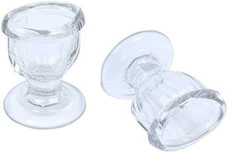 WholeLifeobjects כוס שטיפת עיניים זכוכית עם עיצוב הנדסי כך שיתאים לעיניים לניקוי עיניים יעיל - שפה בצורת