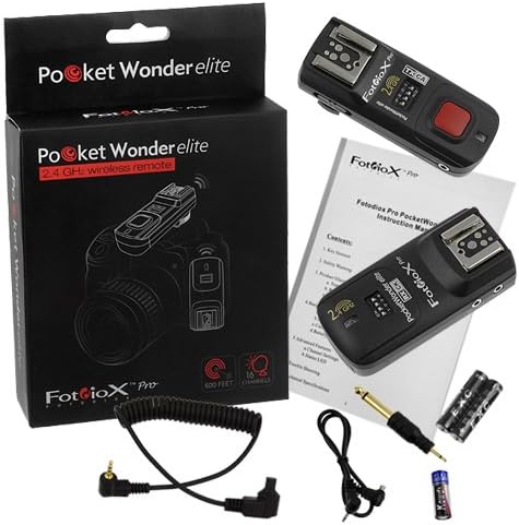 Fotodiox Pro PocketWonder Elite 4-in-1 W/TTL PASS-THRU, ערכת Starter Trigger Radio Wireless, מתאימה