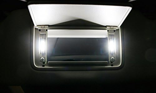 ijdmtoy 4 pcs בהיר במיוחד 9-SMD 29 ממ 6614 נורות החלפת LED תואמות למשאית SUV SUV SUV Sunvisor Flips