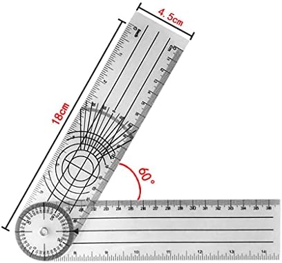 XJJZS 0-140 ממ 360 מעלות זווית גוניומטר זווית עמוד השדרה הזווית של עמוד השדרה זווית סרגל מכיל סרגל סרגל