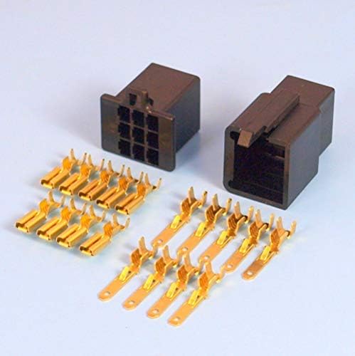 כבלים, מתאמים ושקעים של דייוויטו - 20/50/100 סטים/מגרש 9 סיכה/דרך 2.8 ממ מיני מחבר חשמלי ערכת מכונית