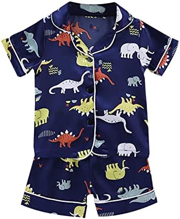 3 ילד בגדי חולצה פיג 'מה הלבשת סט ילדים מכנסיים קצרים בני דינוזאור בגדי תינוק 18 יום הולדת פיג' מה ילד