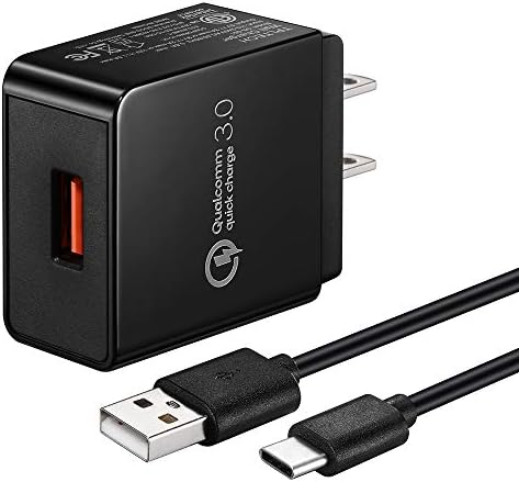 מטען מהיר 3.0 18W מטען קיר USB וכבל USB C כבלים 5f רגל תואם ASUS ZENPAD Z8, ZENPAD Z10 ZT500KL, ZENPAD