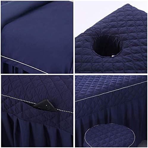 ערכות גיליונות שולחן עיסוי ז ' ואן,חצאית שולחן עיסוי מיקרופייבר סט 4 חלקים כיסוי מיטת יופי כיסוי מיטה