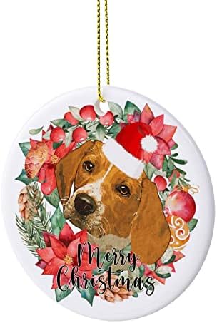 קישוטי מזכרת חג המולד גרלנד כלב חג מולד כלב קרמיקה קישוט קישוטי מתנה אידיאל