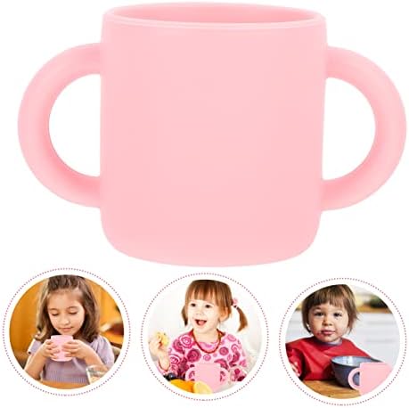 טויאנדונה 3 יחידות סיליקון אוזן כוס הידרופלאסק כוס קש כוסות לילדים כוס עם קש לפעוטות תינוק שתיית כוס