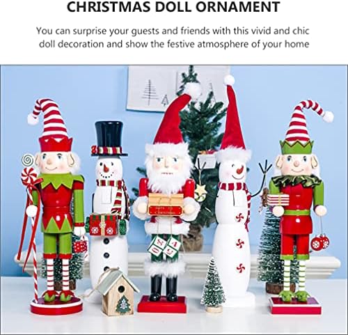 חג המולד דקור אגוז קרקרים בובות חג המולד מפצח אגוזים צלמית סנטה עץ סקוטי חייל בובת דמויות צבוע פיסול