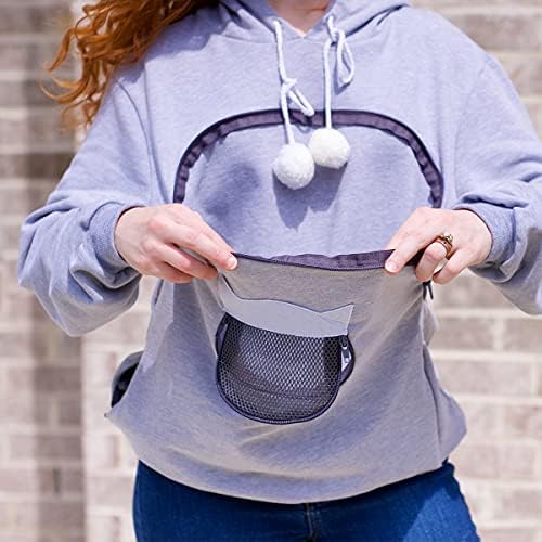 Alyc Carrier Carrier Hoodie Hoodie Cap Cap Pouch Holder Stemshirt חולצת סוודר כיס גדול עם אוזן חתול