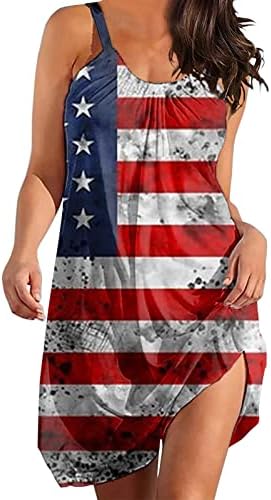 מיאשוי קיץ מידי שמלת עצמאות יום לנשים בתוספת גודל אופנה אמריקאי 4 של יולי נשים של קיץ שמלות עם