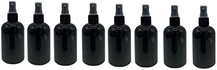 חוות טבעיות 4 עוז בקבוקי בוסטון שחורים ללא תשלום-8 חבילות מיכלים ריקים למילוי חוזר-מוצרי ניקוי שמנים