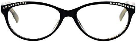 נשים מוגדל קריאת משקפיים אבני חן סגלגל קייטיי אביב ציר