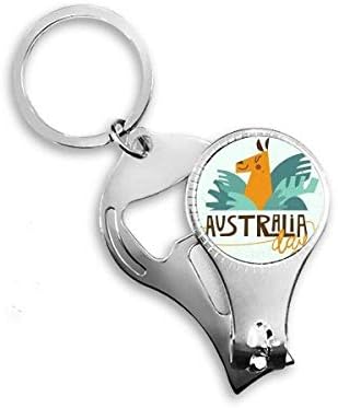 אוסטרליה אוסטרליה בית האופרה והג'ירפה ניפר טבעת טבעת מפתח בקבוקי שרשרת פותחן