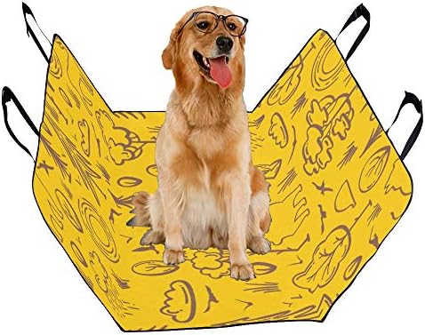 כיסוי מושב כלב מותאם אישית יקר עיצוב סגנון אמנות הדפסת רכב מושב מכסה לכלבים עמיד למים החלקה עמיד