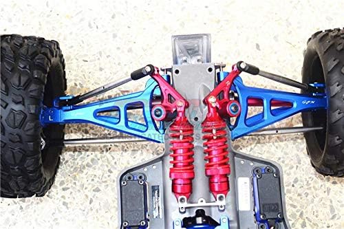 GPM עבור Traxxas e -revo 2.0 VXL שדרוג ללא מברשת חלקי אלומיניום מערך זרוע מתלה קדמית - סט 4 pc אדום