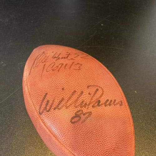 רג'י ווייט ווילי דייוויס פקרס החתימו את וילסון NFL משחק כדורגל JSA COA - כדורגל חתימה