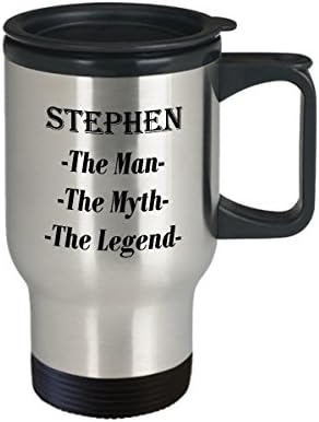 סטיבן - האיש המיתוס האגדה מתנה לספל קפה מדהים - ספל נסיעות 14oz