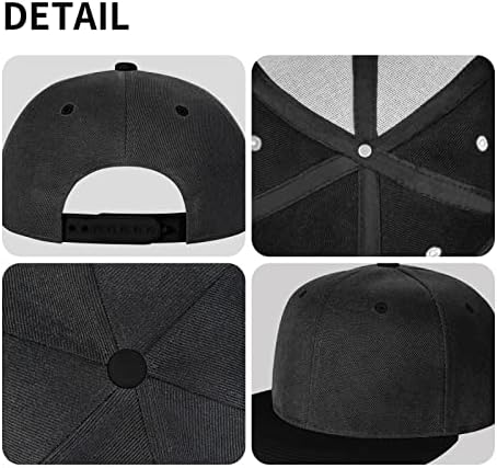 כובעי היפ הופ רגילים לגברים ונשים מותאמים אישית כובע שוליים שטוח הוסף תמונה/טקסט / לוגו כובעי בייסבול