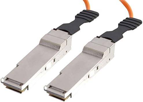 C2G 06201 QSFP+/QSFP+ 40G כבל אופטי פעיל אינפיניבנד, תואם TAA, כתום