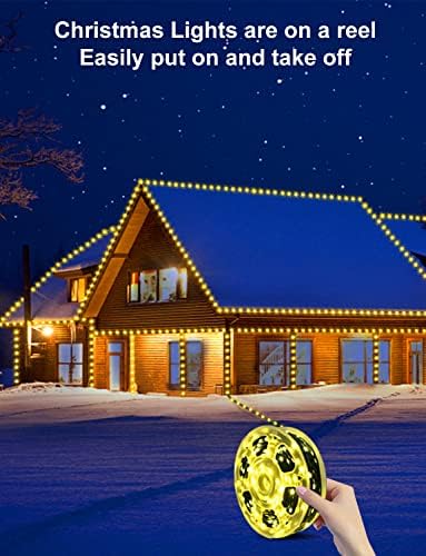אורות חג מולד - 360 רגל 900 LED אורות חג מולד חיצוניים עם IP67 אטום מים 8 מצבי נצנוץ טיימר שלט רחוק