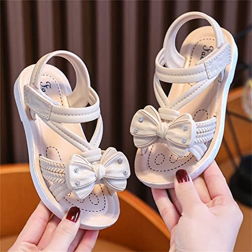 ילדי סנדלי רך שטוח נעלי אופנה נוח פרח סנדלי קל משקל תינוק נסיכת תינוק ראשון הליכה נעליים