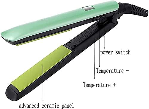 מגרד שיער של צלחת צפה של טיטניום, צג LCD, קרמיקה, טמפרטורה מתכווננת חימום מהיר חימום מתח כפול מחליק