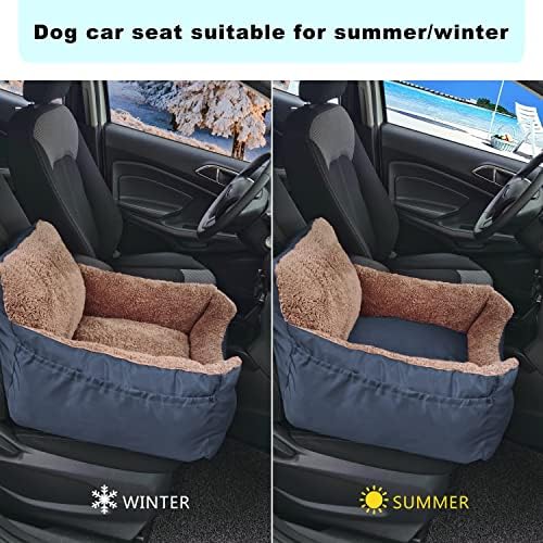 כלב רכב מושב לכלבים קטנים, רחיץ כלב רכב בטיחות מושבים עם דו צדדי כרית ושני כיסי אחסון, עמיד למים & מגבר;