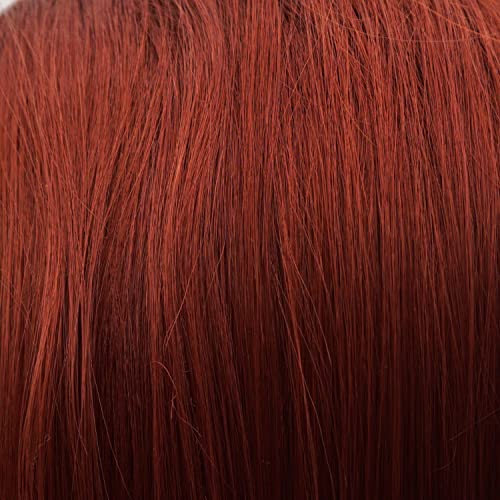 שופע יופי שיער סינטטי תחרה מול פאה ישר ארוך 24 אינץ בורגונדי אדום כבד צפיפות חום עמיד מציאותי פאה