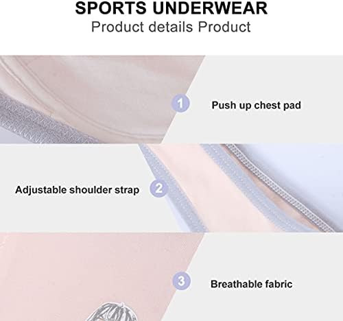 Bettoyard Sports Sports Bras תחתית חזייה נושמת תחתוני כותנה ללא תיל פלדה תחתונים חלקים חלקה עבור הילדה