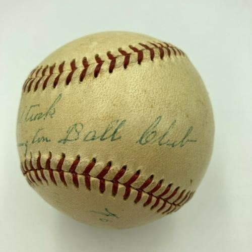סינגל נדיר של ניק אלטרוק חתם בייסבול בליגה האמריקאית של שנות החמישים JSA COA - כדורי חתימה
