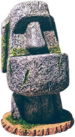 יארדווה בציר אחסון תיבת עתיקות אי פסחא ראש אקווריום קישוט שרף העתקים של העולם מפורסם מואי דמות דגי טנק