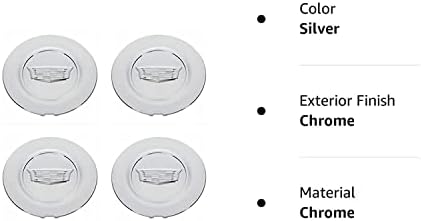 PartBob 4 PCS Chrome Wheel Hub Center CAP 23432315 תואם ל- Cadillac Escalade 2015-2020