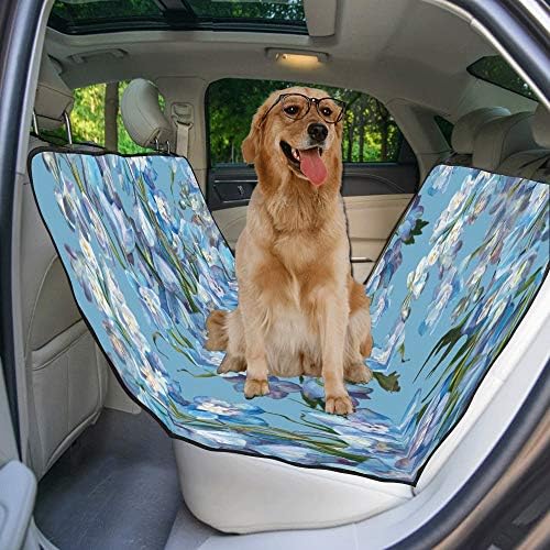 מותאם אישית קלאסי אווירה רטרו פרחי הדפסת רכב מושב מכסה לכלבים עמיד למים החלקה עמיד רך לחיות מחמד