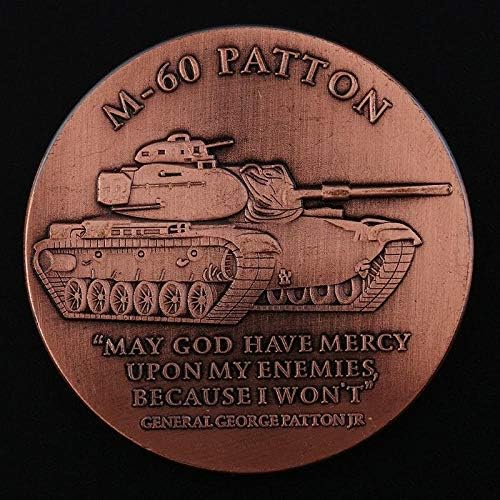 M60 מטבע פטון טנק ראשי טנק קרב מטבעות זיכרון אוסף מתנה למזכרת