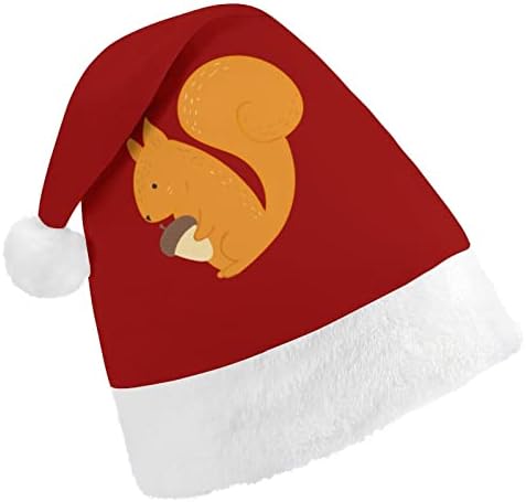 בלוטים וסנאים חג המולד כובע רך קטיפה סנטה כובע מצחיק כפה עבור חג המולד לשנה חדשה חגיגי מפלגה