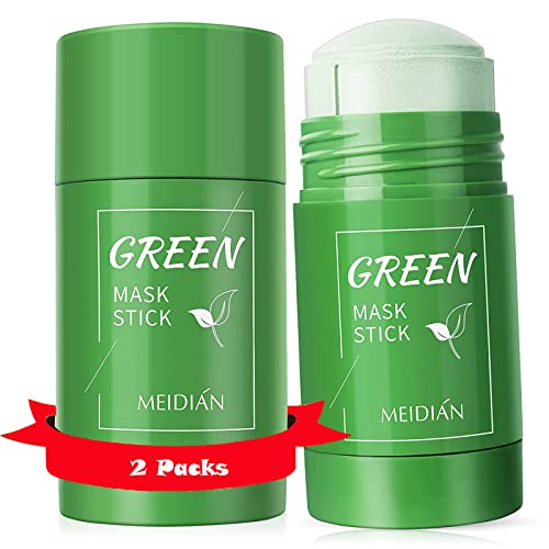 מסכת תה ירוק מקל לטיפול בעור, מקל מסכת ניקוי עמוק חסר נקודה, מסיר ראש שחור, מעניק לחות בקרת שמן מסכת