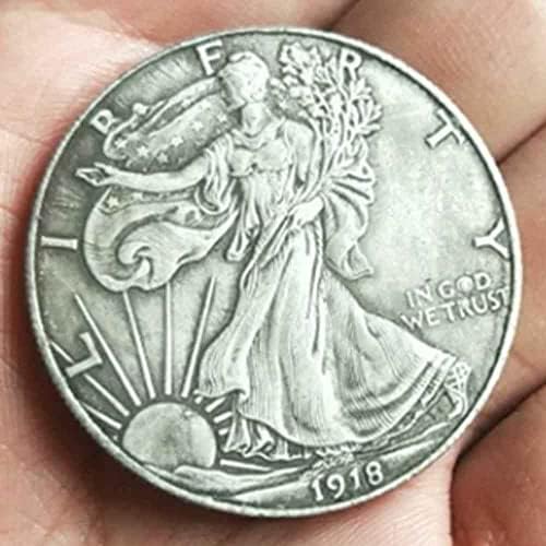 1918 העתק של דולרים אחד מטבעות אמריקאים -מטבע זיכרון אמריקאי -דולרים מורגן מטבע ניקל נואן לאבא/חברים/בעל
