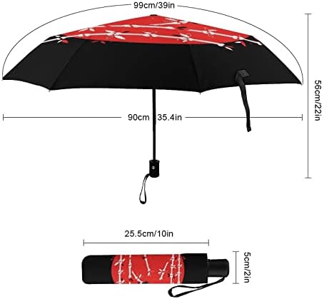 מטריית נסיעות פנדות זומבי מטרייה מתקפלת עמידה לרוח לגשם מטרייה ניידת אוטומטית פתיחה וסגירה