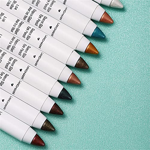 שיאהיום 10 צבעים שמר & מט צלליות עפרון, לא קמט חלק מרקם קרם עיניים סימון עט, לאורך זמן עמיד למים קלאסה