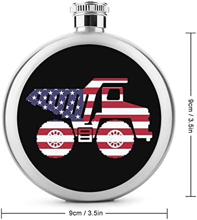 אמריקאי דגל משאית ירך צלוחיות עבור משקאות נירוסטה יין בקבוק לשימוש חוזר בקבוק לגברים נשים