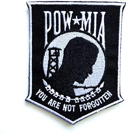 Pow Mia אתה לא נשכח אסיר מלחמה ברזל רקום צבאי על תפירה על תיקון
