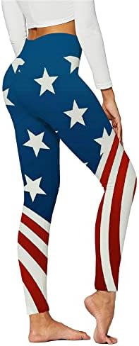 דגל אמריקאי פטריוטי ליגלי נשים המותניים הגבוה