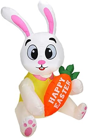 מארגן מתכנן אירועים 2022 חג הפסחא ארנב מתנפח קישוט חיצוני ארנבים וארנבים חמודים מעוטר בגזר שלחו אוהלי