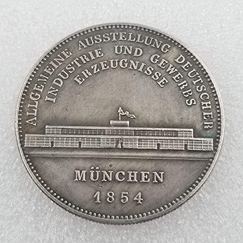 מלאכות עתיקות 1854 מטבע זיכרון גרמני דולר כסף 1553